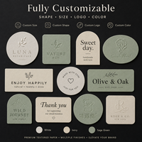Étiquettes en papier texturé personnalisées, autocollants avec logo en relief, étiquettes adhésives de qualité supérieure pour bougies, boîtes cadeaux, emballages OEM