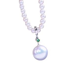 Accessoires DIY 31184, pendentif en argent S925, perles de 10 à 13 mm, séparation des couleurs, boucle de collier, support vide pour projets de bijoux DIY - Product Image 4