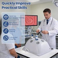 Boîte portable d'entraînement laparoscopique, simulateur de chirurgie laparoscopique avec modules interchangeables pour la pratique des étudiants en médecine