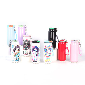 Vaso Térmico Creativo de Aluminio con Acabado de Goma, Botella de Agua de Acero Inoxidable 304 con Forma de Lata de Cola, Tapa de Rosca Recta - Product Image 1