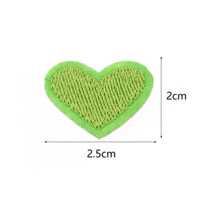 Offre Spéciale – Lot de mini-patchs brodés thermocollants en forme d'étoile et de cœur, colorés et mignons, de 1 pouce (2,5 cm) et 3 cm, pour vêtements d'enfants - Product Image 5