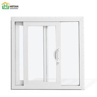 Ventana Corredera de Vinilo para Sala de Estar, Estándar Americano, Panel Certificado de UPVC para Casas