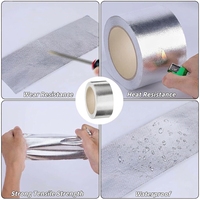 Ruban adhésif en fibre de verre et aluminium haute température pour l'étanchéité des conduits CVC, résistant à l'eau et à la chaleur pour l'isolation des conduits d'air
