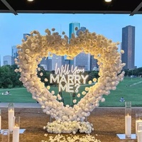 Enseigne Néon LED Fiançailles Personnalisée Voulez-Vous M'Épouser Décor Mural Maison Fête Toile de Fond Publicitaire Alimentée par USB