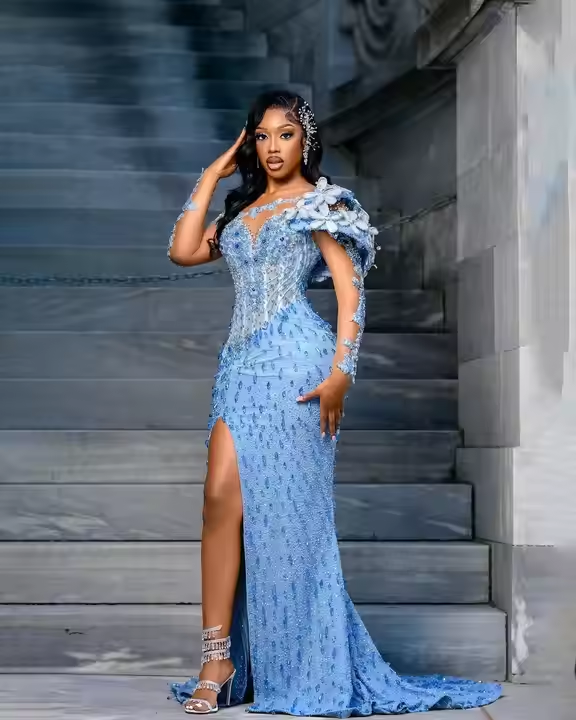 ocean blue prom dress Ava Presley 29269 | Ava Presley Dresses Our strapless mermaid gown is sure to bring out the best in you for any special event and command attention wherever you go Customized Luxury Allover Crystals Beading