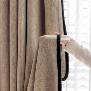 Bestseller nuovo Design moderno Semi <span class=keywords><strong>tende</strong></span> in ciniglia pieghettato tenda di lusso americano e <span class=keywords><strong>tende</strong></span> per la casa hotel e soggiorno - Product Image 2