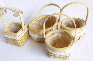 Wholesale Hand-woven <b>Flower</b> <b>Basket</b> Household Goods Fresh Natural Garden Rattan Storage Decoration - Product Image 2