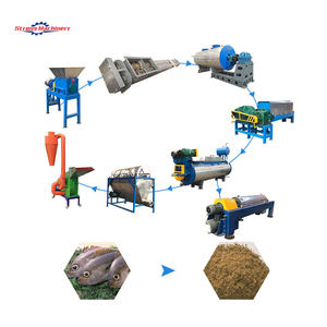 300 kg/h Máquina de producción de harina de pescado Residuos de pescado Planta de fabricación de harina de pescado - Product Image 4