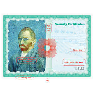 Etiqueta adhesiva impresa UV personalizada <span class=keywords><strong>Gran</strong></span> adherencia Reloj Certificado antifalsificación MOQ 500PCs - Product Image 2