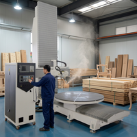 Routeur CNC vertical 5 axes Rongchi pour le bois, idéal pour la sculpture 3D de meubles et de statues – Vente directe usine