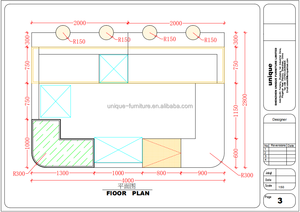 Vitrine à pizza en bois avec décoration en herbe verte, design de stand à pain, <span class=keywords><strong>kiosque</strong></span> à crêpes moderne, armoire à vendre - Product Image 5