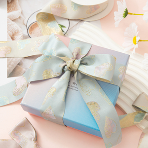 Ruy băng tình yêu mạ vàng in bao bì hai mặt với ruy băng trang trí cho ngày Valentine & đám cưới-bền thân thiện với môi trường - Product Image 6