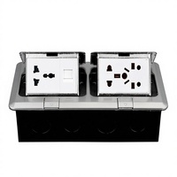 Prise de courant escamotable FUPAI, norme britannique, vente directe usine, 4 prises, compatible NFC, 16A, USB-A EU/US, 1 USB-C, 250V