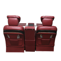 Personnalisé Rouge Luxe Van Chaise Vip Universel Siège De Voiture Mini Bus Siège Chine Électrique En Cuir Automobile Plaque En Acier + Tuyau En Acier