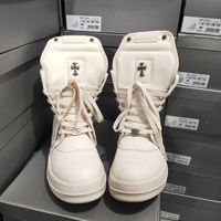 Chaussures de marche unisexes montantes à lacets, style urbain, plateforme à semelle épaisse, taille 48, pour femmes et hommes, personnalisables par le fabricant