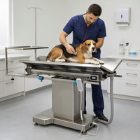 Table d'opération vétérinaire électrique XY ACS03 avec plateau en forme de V, surface facile à nettoyer et service de taille personnalisée