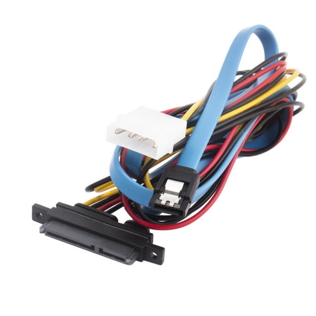 1M 6Gb/s SATA3 SATA 7pin +IDE Molex 4Pin Power / Data Combo Cable for PC SATA 3.0 SATAIII 6Gbps