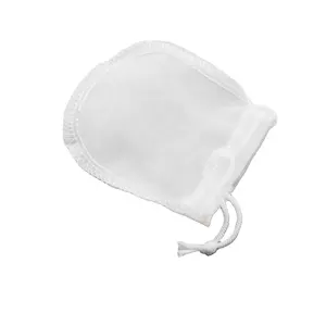 Sachet de thé jetable en vrac personnalisé avec cordon de serrage sac filtrant non blanchi pour le thé et le café en vrac