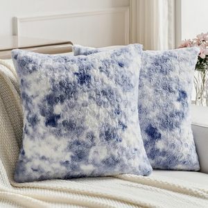 Nueva funda de almohada de terciopelo rosa, cojín de sofá de felpa teñido anudado para sala de estar, decoración textil para el hogar suave y cómoda. - Product Image 4