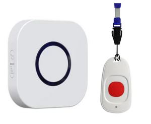 Sistema de Llamadas Inalámbrico DF CT08 Mayseeker para Personas Mayores con Botón de Emergencia y Timbre Personalizable para Uso Doméstico - Product Image 4