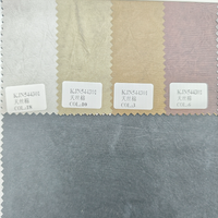 Fabricant chinois de tissu en similicuir PU fin tricoté 150GSM, anti-moisissure, résistant à l'abrasion, pour manteaux et vestes