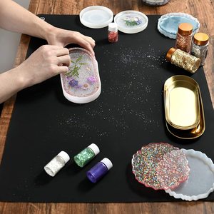Tapis de cuisine en silicone de qualité alimentaire, grande taille, couleur noire, personnalisé, antidérapant, facile à nettoyer, pour comptoir - Product Image 2