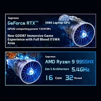 MSI Raider A18 2025 nouveau 9e génération Ryzen 18 pouces E-Sports Gaming Notebook Rtx5080 Dual Roast 32G DDR5 2T Ordinateur de jeu
