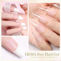 BORN PRETTY PRO 30ml Gel d'extension d'ongles transparent non toxique à séchage rapide, faible chaleur, construction rapide, sans HEMA, gel dur pour salon