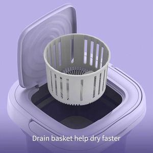 Best-selling Mini Semi-automatic Foldable Plastic Freestanding Portable Household <b>Washing</b> <b>Machine</b> 9L Capacity Touchscreen - Product Image 5