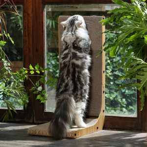 Rascador para Gatos en Forma de L de Papel Corrugado de Alta Densidad, Ecológico, de Lujo y Alta Calidad, para Montar en la Pared - Product Image 5