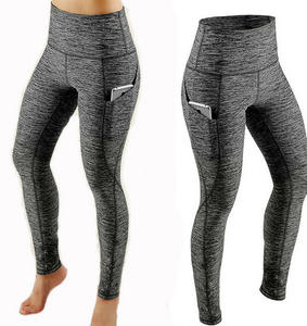 High Waist Yoga <b>Leggings</b> With <b>Pockets</b> For Women, Quick Dry Full Length Workout Pants In Multi Colors - Product Image 6