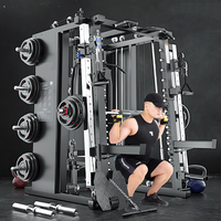 Équipement d'entraînement complet multifonctionnel pour la maison : Pont roulant, Smith Machine, cadre d'entraînement aux squats et équipement de fitness combiné
