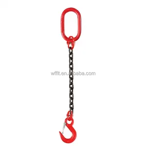 FLT Hot Selling EN818-2 16-30mm Alloy Steel G80 Black Welded Lifting Chain 1 Way Short Link chain