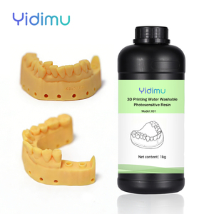 Résine liquide synthétique UV YiDiMu (polyester polyuréthane non saturé) 1 kg/bouteille, lavable à l'eau, pour impression 3D <span class=keywords><strong>dentaire</strong></span> 100% - Product Image 1