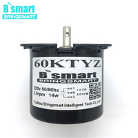 Bringsmart 220v 60KTYZ 14W 2.5-110 tr/min Ac moteur synchrone à aimant Permanent 1 tr/min moteurs réducteurs pour barbecue, Machine à rideau