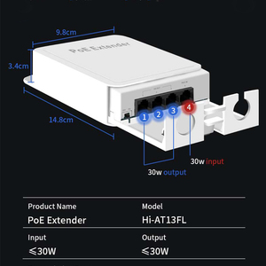 VENTE CHAUDE Étanche 3 + 1 Port PoE Extender 10 100Mbps pour REVERSE POE <span class=keywords><strong>HIKIVISION</strong></span> CAMERA - Product Image 2