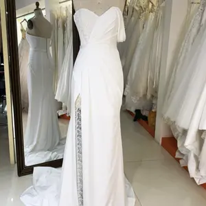 Shinning sequin pearl wedding dresses for women 2023 elegant sexy party solid