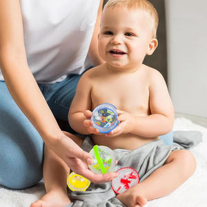 Juguete de baño para niños pequeños, juguete flotante de plástico transparente, Bola de agua, flotador de <span class=keywords><strong>burbujas</strong></span>, <span class=keywords><strong>bañera</strong></span>, juguete de baño para bebés - Product Image 4