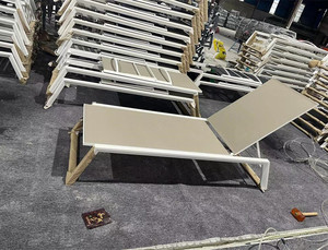 أثاث حديقة قابل للطي ، حمام سباحة الشاطئ ، للاستلقاء تحت أشعة الشمس في الهواء الطلق - Product Image 5