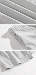 Conjunto de camiseta POLO deportiva informal de verano para hombre, estilo Vintage con cuello suelto, tela de terciopelo, manga corta y características térmicas - Product Image 6