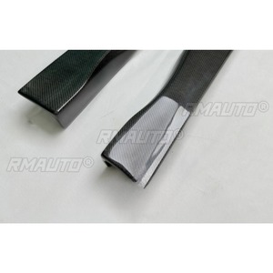 Real Carbon Fiber Look Car Side Skirt Lip Spoiler Guard Apron <b>Splitter</b> Universal For BMW All Models Body Kit Car Accessories - Product Image 5