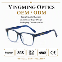 Lunettes optiques de style informatique en acétate TR90 pour hommes et femmes, montures de lunettes optiques personnalisées, vente en gros de montures de lunettes