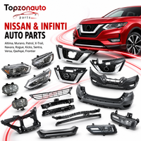 Topzonauto pour Infiniti QX80 2018-2022 – Kit complet de pare-chocs avant avec calandre, garniture et feux antibrouillard – Références OEM 62022-6GW0A, 62310-6GW0A