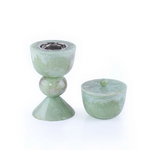 Luxury Handmade Resin Mabkhara Bakhoor Burner Set | Arabic Oud <b>Incense</b> Burner with Decorative Storage <b>Box</b> - Product Image 1