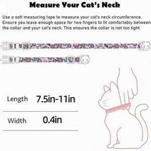 Cute Flower Pendant Kitten <b>Collar</b> <b>Cats</b> Festive Pet Supplies for New Year and Thanksgiving - Product Image 4