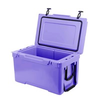 Glacière de pêche portable d'extérieur personnalisable, grande capacité 115QT, moderne, isotherme, en PE rotomoulé, écologique, à roulettes, étanche