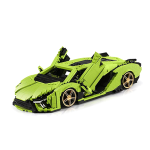 Stampo re 10011S High-Tech modello di auto sportiva per Super Racing <span class=keywords><strong>Car</strong></span> MOC Kit per bambini regali di compleanno tecnologia auto blocchi di serraggio - Product Image 1