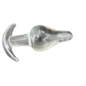 Low Price Pyrex Glass Anal Butt Large Size, Crystal Clear Glass