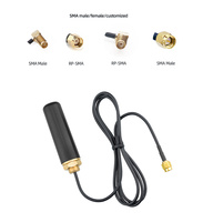 Antenne omnidirectionnelle verticale à polarisation verticale 5dBi à gain élevé 2,4 GHz, étanche IP66, avec câble RG174 et fixation par vis