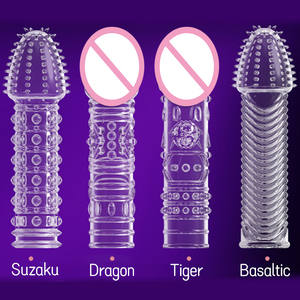 واقي ذكري من السيليكون الكريستالي الواقعي المنقط للبيع بالجملة بسعر رخيص - Product Image 3